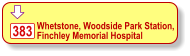 Whetstone, Woodside Park Station, Finchley Memorial Hospital  383