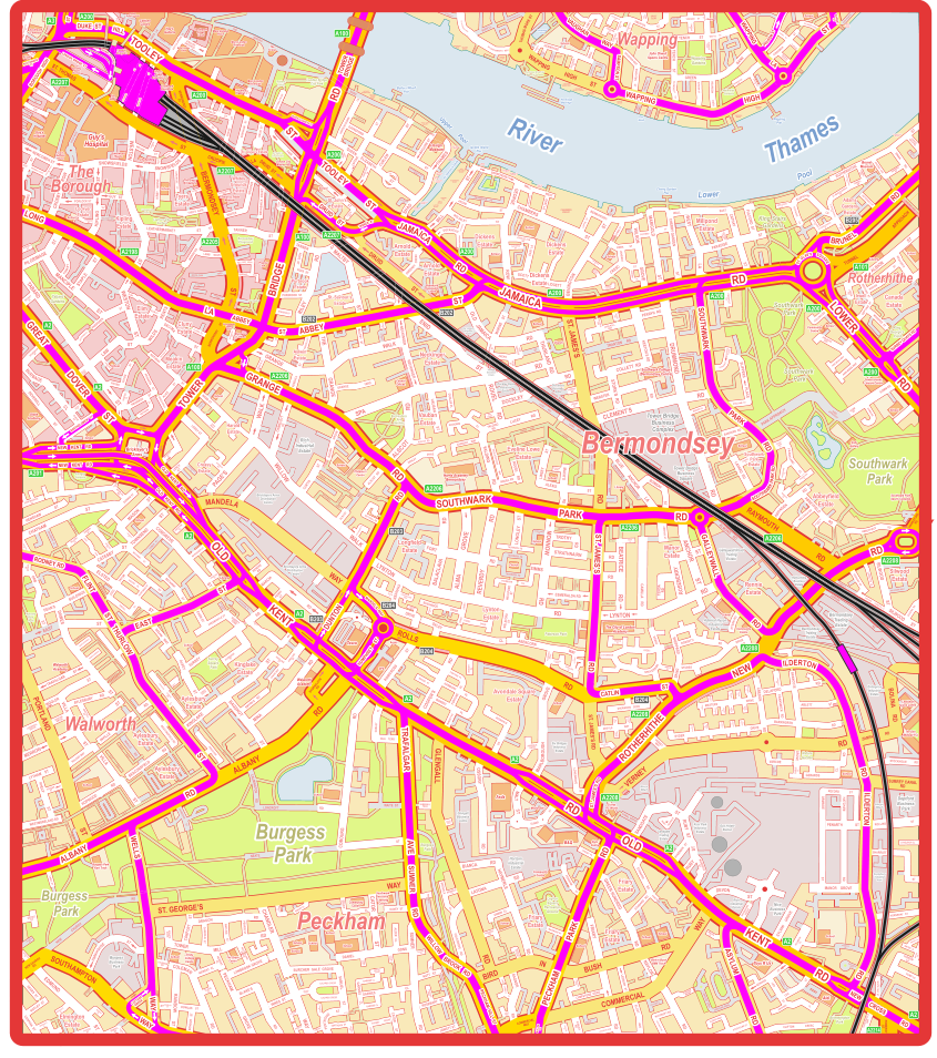 RAYMOUTH                          RD RD ROLLS RD ST. JAMES’S DRUID MONNOW RD RD LYNTON RD LYNTON RD SIMMS STRATHNAIRN RD ESMERALDA RD TROTHY RD BEATRICE RD KOTREE WAY LANGDON  WAY HANNAH  MARY WAY WHITTAKER  WAY MARIA  CL WINDMILL  CL ABBEY   GDNS QUEEN ANNES  SQ LONGLEY ST THORBURN  SQ THORBURN  SQ THORBURN  SQ THORBURN                 SQ WELSFORD ST WELSFORD ST RD REVERDY GROVE ALMA BALACLAVA RD FORT RD CAMILLA    RD ANCHOR ST ST ROSEBERRY TENDA  RD AMBROSE ST OXLEY CL ABERCORN WAY CHAUCER DRIVE LONGFELLOW WAY BUSHWOOD DRIVE DRIVE CADET BURNHAM CL CADET DRIVE CHAUCER DRIVE MILTON CL BURNELL WALK ABINGDON CL ACANTHUS  DRIVE ACANTHUS  DRIVE ACHILLES  CL ACHILLES  CL STEVENSON            STEVENSON CRESC CRESC MASON  CL WEALD  CL SHEPPARD DRIVE ROSSETTI RD STUBBS DRIVE HYSON RD ALMOND    RD DRUMMOND RD RD            CLEMENT’S RD ENID ST ROUEL        RD KEETON’S RD COLLETT  RD STORK’S  RD RD WEBSTER TRANTON     RD PERRYN  RD JOHN ROLL  WAY BEN SMITH  WAY MAJOR  RD TOUSSAINT  WALK GILLISON  WALK JOHN McKENNA  WALK NEW PLACE SQ  NEW PLACE SQ  LOCKWOOD SQ  PROSPECT  ST    GATAKER ST SLIPPERS  PLACE SLIPPERS           PLACE STALHAM  ST  MARDEN SQ  MARDEN SQ  BANYARD  RD  LAYARD SQ  LAYARD SQ  PARK APPROACH LAYARD  RD  FENNER CL FRANK- LAND CL PRITER  RD LINSEY  ST PRITER   WAY LUCEY       WAY LUCEY       WAY LUCEY       WAY LUCEY       WAY AMINA       WAY AMINA       WAY AMINA       WAY WOOLSTAPLERS            WAY ROUEL    RD ROUEL RD LINSEY ST ALEXIS ST MACK’S RD PAINTERS  MEWS DRAPPERS       WAY BLUE         ANCHOR          LA ROCK GROVE  WAY ROCK GROVE  WAY MARKET PL BOMBAY  ST  YALDING                RD YALDING RD LUCEY            RD DOCKLEY RD RD THURLAND  RD JAMAICA OLD MARINE    ST MARINE ST SUN PASSAGE NESS ST FREAN ST NECKINGER NECKINGER WALK                ALSCOT RD VAUBAN                ST DUNLOP PL MARSHALL’S PL ALSCOT  RD CADBURY     WAY HENLEY DRIVE GOODWIN CL SPA COURT ROBIN COURT ROW PARKERS ROW FLOCKTON ST JOHN FELTON RD EAST LA SCOTT LIDGETT CRESC BEVINGTON ST ST WATERSIDE CL DARTLE COURT SPENLOW HOUSE JANEWAY ST JANEWAY PL EMBA         ST WILSON CHERRY GARDEN MARIGOLD LA WEST PARADISE ST ST PYNFOLDS PYNFOLDS KING EDWARD THE THIRD MEWS DIXON’S ALLEY CRANBOURNE PASSAGE NECKINGER ST SWEENEY CRESC GEDLING PL ROWCROSS                  ST COOPER’S RD BRODIE   ST FORTUNE  PL FORTUNE        PL HARMONY              PL MAWBEY                      PL AVOCET CL  GROVE SHERWOOD   GDNS MASTERS                                        DRIVE DELAFORD CREDON CRANSWICK   RD HOLYWELL  CL TROON  CL BELFRY  CL BRAEMAR CL KINGS- DOWN  CL ST. DAVIDS  CL A2206 A2206 A2206 A200 A200 A200 B202 B203 B204 B204 A2208    WAPPING HIGH          ST    THOMAS MORE ST ST DRUID  ST CRUCIFIX LA ST. THOMAS ST BERMONDSEY ST BERMONDSEY ST BERMONDSEY       ST PORTLAND ST ALBANY RD ST. GEORGE’S WAY     SOUTHAMPTON NEW CHURCH RD BIRD GLENGALL RD IN BUSH RD WAY COMMERCIAL COMMERCIAL WAY POMEROY ST RD VERNEY ST. JAMES’S RD BOLINA     RD      MANDELA WAY ZAMPA              RD SURREY CANAL RD HAWKSTONE RD TUNNEL                                           APPROACH SPA GRANGE GRANGE THE ST MALTBY RILEY RD MALTBY   ST GRANGE YARD FENDALL ST FENDALL ST GRIGG’S PL RADCLIFFE RD MELFORD COURT LONG WALK BRIDEWAIN ST BRIDEWAIN ST PURBROOK  ST POPE  ST POPE  ST STEVENS ST FELLMONGERS PATH BEVINGTON PATH   TANNER ST MILLSTREAM  RD STANWORTH ST PHOENIX WHARF RD MILL ST BERMONDSEY WALL WEST GEORGE CHAMBERS GROVE ST ST CATHAY BERMONDSEY WALL EAST JACOB ST ST WOLSELEY DOCKHEAD DOCKHEAD LITTLE LONDON COURT SCOTT’S SUFFERANCE WHARF PROVIDENCE     SQ PROVIDENCE SQ FARTHING  ALLEY FLOCKTON ST EAST LA SHORNCLIFFE RD SHAD ST THAMES ELIZABETH QUEEN GAINSFORD ST MAGUIRE ST CURLEW ST ST LAFONE HORSLEYDOWN LA SHAD THAMES BOSS ST THREE OAK LA JUBILEE YARD MILLENNIUM SQ BUTLER’S & COLONIAL WHARF THE            CIRCLE COPPER ROW FAIR ST COXSON WAY DRUID  ST BARNHAM    ST SHAND              ST MAGDALEN              ST HOLYROOD    ST BURSAR ST MAGDALEN ST GIBBON’S  RENTS OXFORD DRIVE SHIPWRIGHT YARD POTTERS FIELDS WEAVERS  LA VINE LA BATTLE BRIDGE  LA ENGLISH  GROUNDS HAYS  LA COUNTER           ST MIDDLE YARD MORGAN’S   LA MORE  LONDON   PL COTTONS LA BRIDGE YARD TOOLEY ST LONDON BRIDGE WALK THE QUEEN’S WALK ABBOTS LA JOINER ST FARNCOMBE ST LOFTIE   ST LLEWELLYN   ST BUTTER- FIELD CL FOUNTAIN GREEN SQ POTTERY ST FULFORD  ST KING STAIRS CL ELEPHANT ELEPHANT LA LA COTTLE WAY MAYFLOWER ST ST. MARYCHURCH ST ST. MARYCHURCH ST ST. MARYCHURCH ST ST. MARYCHURCH ST RUPACK ST TUNNEL RD TUNNEL RD RAILWAY  AVE HATTERAICK ST SWAN          RD KENNING ST CANON BECK RD WESTERN PL RAILWAY  AVE ROTHERHITHE ST THAMES PATH ST ALBION LOWER RD NEPTUNE  ST NEPTUNE  ST MOODKEE  ST RISDON ST ST RENFORTH CULLING RD ANN MOSS WAY ANN MOSS WAY ANN MOSS  WAY GOMM RD GOMM RD GOMM  RD PARK  APPROACH FRANKLAND CL FRANKLAND CL FRANKLAND CL RD   ASPINDEN RD ABBEYFIELD NELLDALE RD MOSSINGTON GDNS BENWICK CL ABBEYFIELD RD PEDWORTH  GDNS DILSTON GROVE RD JARROW  CORBETTS  PASSAGE  CORBETTS  LA  CORBETTS  LA  DEBNAMS  RD ST SILWOOD SILWOOD ST  EUGENIA  RD  MILLENDER WALK CRANSWICK  RD RD RD BRAMCOTE GROVE BARKWORTH RD ST ABLETT VARCOE RD RYDER DRIVE CL GERARDS CROWN  PL EAGLE  CL SPLENDOUR WALK GALWAY  CL EDENBRIDGE CL BIRKDALE CL ST. ANDREWS  CL TURNBERRY  CL MUIRFIELD  CL SUNNING- DALE  CL GLENEAGLES CL VERNEY WAY ARGYLE                  WAY IVY  COURT FALLOW  COURT WEYBRIDGE  COURT FERN   WALK CULLODEN  CL   MARLBOROUGH AINSDALE DRIVE AVONDALE SQ MAWBEY RD LOVEGROVE ST   SANDGATE  ST  RUBY  RUBY   ST  ST  HYNDMAN   ST  MURDOCK  ST  CANAL GROVE  RUBY  TRIANGLE  ST  DEVON  DEVONSHIRE GROVE  SYLVAN     GROVE  HILLBECK CL  PATERDALE RD  WINDERMERE POINT  WHITE POST ST  WAG- NER ST  FARROW LA  PUMP LA  WATER LA  WATER LA  WATER  LA  HORNSHAY   ST  MANOR    GROVE  PENARTH              ST  RECORD              ST  HATCHAM  RD  ST  ORMSIDE  STOCKHOLM           RD  ROLLINS  ST  SHARRATT  ST  LOVELINCH CL WILLOW WALK WALK PAGE’S ALSCOT   RD ALSCOT WAY SETCHELL RD     BUTTERMERE CL SETCHELL              WAY SETCHELL WAY WAY CURTIS HAZEL WAY KINTORE              WAY BACON GROVE CURTIS ST CRIMSCOTT ST GUINNESS SQ MARCIA RD PENRY ST HENDRE RD LEROY ST LEROY ST ABERDOUR ST QUADRANGLE CL WEBB ST SWAN MEAD BUSHBABY CL WESTON ST ST WESTON ST LEATHERMARKET SNOWSFIELDS SNOWSFIELDS CROSBY ROW ST KIPLING NEWCOMEN ST GUY   ST PORLOCK ST MOROCCO ST LAMB WALK RENTS         WILDS DECIMA ST ST LAW TABARD ST MANCIPLE ST ST STAPLE ST PILGRIMAGE PARDONER ST            PARDONER ST ROTHSAY ST ST ALICE PRIORESS        ST PRIORESS     ST POTIER ST POTIER ST REPHIDIM ST GREEN WALK HUNTER CL LANSDOWNE PL BLACK HORSE COURT HADODN HALL ST BECKET ST     HANKEY PL STERRY ST SOUTHALL PL ST ELIM ELIM ST CLUNY  PL ALICE ST ROTHSAY ST DECIMA STUDIOS TAY  BUILDINGS ROYAL OAK YARD MARKET YARD MEWS BLUE LION PL COACH HOUSE MEWS CITY WALK COURT LEATHERMARKET THE  LEATHERMARKET THE  LEATHERMARKET THE  LEATHERMARKET THE  LEATHERMARKET DUNSTERVILLE WAY MULVANEY                                WAY MULVANEY  WAY MULVANEY WAY HAMLET WAY LOCKYER ST PLANTAIN PL BADEN PL CROSBY COURT BOWLING GREEN PL MERMAID COURT MERMAID COURT ST TENNIS HAMILTON  SQ SHIP & MERMAID ROW GUINNESS   COURT KIRBY    GROVE HARDWIDGE      ST CARMARTHEN PL TYER’S  GATE MELIOR ST MELIOR PL FENNING ST VINEGAR YARD SPARRICK’S ROW GREAT MAZE POND KING’S HEAD YARD WHITE  HART YARD TALBOT YARD QUEEN’S HEAD YARD GEORGE  INN YARD KENTISH BLGS BEDALE  ST CATHEDRAL   ST BLACK SWAN YARD WHITES GROUNDS BRUNSWICK  COURT ROPER LA MALTINGS       PL ARCHIE ST BELL YARD MEWS NEWHAM’S ROW BERMONDSEY SQ ST TANNER  BURBAGE CL DEVERELL                         ST BURGE ST CARDINAL BOURNE ST THEOBALD ST CHETTLE  CL ST TOWNSEND ST CATESBY ST MASON DARWIN ST ST CHATHAM ST HENSHAW JOHN MAURICE  CL SEARLES RD SEARLES RD PARAGON MEWS HEMP      WALK SALISBURY  CL HILLERY CL DARWIN ST BARLOW ST CRAIL ROW BALFOUR ST CROSSLET ST BECKWAY       ST COMUS    PL ST CONGREVE ST ELSTED BECKWAY ST ST TATUM HUNTSMAN ST HALPIN     PL HEARN’S BUILDINGS PL TISDALL KENNEDY WALK LARISSA  ST MASSINGER ST PRESTON CL STANFORD PL ST EAST DAWES ST BUILDINGS DEAN’S ORB ST STEAD ST ST TRAFALGAR ST WOOLER VILLA ST VILLA ST RD HOPWOOD RD BEACONSFIELD BEACONSFIELD RD ROLAND WAY RD INVILLE ST MERROW AYLESBURY        RD BRETTELL ST BURTON GROVE NORTHCHURCH NORTHCHURCH NORTHCHURCH MERROW WALK MERROW WALK MERROW                                               WALK INVILLE WALK INVILLE        RD INVILLE             WALK VILLA                 WALK WESTMORELAND                              WALK WESTMORELAND                              WALK ST KINGLAKE KINGLAKE ST KINGLAKE ST RD MINA ST BAGSHOT ALVEY ST SURREY SQ ALSACE RD ALSACE RD ALSACE RD WENDOVER WENDOVER WENDOVER WALK THURLOW SURREY GROVE ALDBRIDGE ST SMYRK’S    RD UPNOR WAY IVY CHURCH LA SEDAN    WAY EXON ST FREEMANTLE ST SURREY TERR ST. CRISPIN COURT MINNOW ST MINNOW WALK BACKHOUSE   PL MADRON ST WESTMORELAND RD WESTMORELAND        WALK WESTMORELAND                 WALK PORTLAND                 WALK WESTMORELAND WALK PHELP                 ST LYTHAM    ST SONDES ST LIVERPOOL GROVE WORTH GROVE RD COBOURG OAKLEY PL NILE    TERR OLD CANAL MEWS PEPLER MEWS LONCROFT RD WAITE  ST ST NEATE CALMINGTON       RD CHUMLEIGH         ST NEATE ST GLENGALL TERR INGOLDIS- THORPE GROVE PENNACK RD BRIDEALE CL BRIDEALE  CL  COLEGROVE    RD HAYMERLE RD RD BIANCA LATONA RD  UNWIN  CL  REDDINS RD  HEREFORD RETREAT  MAISMORE ST  FENSHAM  ST  LIVESEY  PL RD OSSORY MALT        ST  OLMAR                        ST BOWLES RD RD GREEN HUNDRED FRIARY RD RD NAYLOR  ETHNARD           RD  ETHNARD   RD  PENCRAIG  WAY          SHARD’S SQ  WINDSPOINT DRIVE  LEDBURY  ST  LYMPSTONE  GDNS  LYMPSTONE   GDNS  INFORUM   MEWS  NUTCROFT RD  NUTCROFT RD  HOYLAND CL  ELCOT  AVE  HOLBECK ROW  FURLEY RD  LEONTINE   CL  CARDINE MEWS  ALBERT WAY  STUDHOLME ST  CAROLINE  GDNS  CAROLINE  GDNS  CAROLINE GDNS  WALES CL  GERVASE  ST  ST  LEO  LEO  ST  DROVERS  PL  CLIFTON               CRESC  BURNHILL  CL  CHESTERFIELD  WAY RD RADNOR  FREDA   CORBETT         CL  SISTER MABEL’S   WAY SUMNER RD WAY CHANDLER GROVE PECKHAM RD COLEMAN RAINBOW ST COLEMAN RD NEWENT  CL LYNBROOK GROVE BLAKE’S RD INNES  ST BURCHER  GALE  GROVE SAMUEL             ST DANIEL GDNS CL GARNIES GARNIES        CL GARNIES CL GARNIES CL AMSTEL COURT NUTT   ST ROSEMARY   RD JOWETT ST CATOR ST DAVEY  ST ALDER   CL EBLEY CL BIBURY CL BIBURY  CL LONGHOPE                    CL DRAGON RD RD TOWER                        MILL COMFORT ST DONATO DRIVE GANDOLFI  ST ST PEARSE ST WATLING MACFARLAND GROVE NEWENT CL DOWLAS    ST BONSOR    ST DOWLAS ST TILSON CL EDGAR WALLACE CL POTTER CL CINNAMON CL DORTON CL SAVANNAH CL CALYPSO CRESC CALYPSO CRESC CALYPSO CRESC PENTRIDGE        ST PENTRIDGE  ST CRONIN ST CATOR        ST EAST  SURREY  GROVE  SHURLAND GDNS TILBURY CL NUTT ST BOATHOUSE WALK TIMBERLAND CL HORDLE PROMENADE SOUTH HORDLE PROMENADE EAST DANUBE COURT THAMES COURT SURREY CANAL PATH SURREY CANAL PATH NEW                CHURCH RD DEPOT ST CALDEW ST ADDINGTON SQ CANAL ST ST EDMUND PARKHOUSE                         ST CASPIAN  ST NOTLEY  ST SEARS  ST DRAYCOTT CL DRAYCOTT CL PICTON ST BENHILL RD HARRIS ST DURFEY PL CHISWELL ST WALL HERMITAGE REDMEAD LA ORTON ST BUSHELL ST HELLINGS ST LILLEY CL LILLEY CL CODLING  CL CODLING  CL TORRINGTON  PL TORRINGTON  PL SMEATON ST DOUTHWAITE  SQ CORK  SQ LIME CL VAUGHAN WAY KNIGHTEN     ST PIER HEAD PIER HEAD PIER  HEAD PIER  HEAD TENCH ST ST TENCH WATTS ST REARDON  ST VINEGAR     ST VINEGAR  ST PORTLAND SQ MEETING  HOUSE ALLEY REARDON  PATH REARDON   PATH   SCANDRETT   ST GREEN BANK DUNDEE ST BREWHOUSE LA BREWHOUSE LA CINNAMON ST ST CLEGG CLAVE ST WAPPING DOCK ST HILLIARDS COURT HILLIARDS COURT INGLEFIELD SQ CHOPPIN’S COURT NEW CRANE PL NEW CRANE STAIRS KING HERY’S STAIRS WAPPING NEW STAIRS WAPPING OLD STAIRS ST. KATHARINE’S   WAY ST. KATHARINE’S WAY ST. KATHARINE’S  WAY BURR CL ST. ANTHONY’S CL ALDERMANS STAIRS PRESIDENT QUAY MILLERS WHARF RIVIERA COURT CINNABAR WHARF WEST CINNABAR WHARF CENTRAL CINNABAR WHARF EAST CAPITAL WHARF HALCYON WHARF SPIRIT QUAY OLIVERS WHARF ORIENT WHARF ABERDEEN WHARF PHOENIX WHARF GUN WHARF WAPPING DOCK STAIRS CHURCH STAIRS PRINCE’S STAIRS KING’S STAIRS CORBETTS WHARF CHAMBERS WHARF NEW CONCORDIA WHARF ST. SAVIOR’S WHARF VOGANS MILL UNITY WHARF LLOYDS WHARF SPICE QUAY HIGHTS BUTLERS WHARF BUTLERS WHARF WEST ANCHOR BREWHOUSE A200 A200 A200 A100 A100 A100 A2206 A2198 A2205 A2207 A2207 A2207 A3 A2 A2 A2 A2 A2 A2 A2 A2 A2 A201 A2214 A2208 A2208 A2208 A200 A200 A101 B204 B203 B202 B205 SPURGEON ST BARTHOLOMEW   ST NEW CRANE WHARF JAMAICA RD ABBEY ST SOUTHWARK PARK RD SOUTHWARK PARK RD SOUTHWARK PARK RD GALLEYWALL RD ST. JAMES’S RD CATLIN ST Avondale Square Estate Rennie Estate Manor Estate Lynton Estate Longfield Estate Eveline Lowe Estate Neckinger Estate Arnold Estate Dickens Estate Dickens Estate Dickens Estate Southwark Park Estate Tower Bridge Business Square Tower Bridge Business Complex Discovery Business Park Voyager Business Estate Dockley Road Industrial Estate Old Jamaica Business Estate Vauban Estate Galleywall Road Trading Estate Admiral Hyson Industrial Estate The City of London Academy Paterson Park Southwark  Park Bermondsey Spa Gardens Harris Academy Bermondsey School Library School Community Centre Church Church School Southwark College (Bermondsey Centre) School School Beormund Community Centre Bermondsey Council Offices School ST TOOLEY ST TOOLEY JAMAICA RD RD OLD RD KENT KENT OLD TOWER BRIDGE RD ST DOVER GREAT RD DUNTON RD GRANGE ST ABBEY LA LONG RD LOWER       NEW          ROTHERHITHE RD RD BRUNEL RD ILDERTON ILDERTON RD TRAFALGAR AVE RD PARK PECKHAM RD ALBANY ST THURLOW ST EAST ST FLINT WELLS WAY NEW    KENT    RD NEW    KENT    RD OLD    KENT    RD OLD    KENT    RD RODNEY RD WILLOW BROOK   RD SUMNER RD PECKHAM  HILL  ST BULLER CL ASYLUM RD NEW CROSS RD WAY COTTAGE GREEN HUMPHREY     ST    ST. JAMES’S RD          MANDELA  WAY SURREY QUAYS RD DRUID     ST TANNER  ST QUEEN ELIZABETH ST        DUKE  ST        HILL BOROUGH  HIGH ST SOUTHWARK ST LONDON  BRIDGE  ST             RAILWAY APPROACH TOWER BRIDGE ST WAPPING HIGH WAPPING LA SAMPSON ST WAY VAUGHAN PRUSOM ST GARNET ST WESTON  ST  STAINER  ST  ST  CUMBERLAND WHARF BRANDRAMS WHARF THAMES TUNNEL MILLS EAST INDIA WHARF TEMPUS WHARF SPRINGALLS WHARF PROVIDENCE TOWER CHINA WHARF DOCKHEAD WHARF ST. GEORGE’S WHARF ST. ANDREW’S WHARF JAVA WHARF SAFFRON WHARF CINNAMON WHARF TEA TRADE WHARF School School School School School School School School School School School School School School School School School School School School School School School School School School School School Walworth Academy Walworth Academy Globe Academy Library Library School John Orwell Sports Centre Brunel Museum ST. OLAV’S     SQUARE Community Centre Library Design Museum London City Mission HQ School Unicorn Theatre The Scoop More London Riverside More London Riverside More London Place More London Place Southwark Crown Court Hay’s Galleria Cottons Centre London Bridge Hospital London Dungeon Britain  at War Experience Southwark Playhouse The Shard Old  Operating Theatre  Museum Southwark Cathedral Borough Market Guy’s Hospital Guy’s Hospital Guy’s Nuffield House Greenwood Theatre City Banking College Fashion & Textile Museum The Glass Art Gallery Shortwave Cinema Bermondsey Square Hotel Burgess Park Kart Track Trinity College Centre The Grove Centre Community Centre Southwark Inclusive Learning Centre Bird In Bush BMX Track Currys PC World DFS Argos Tesco Children’s Centre Asda B&Q McDonald’s Toys R Us Aldi Seven Islands Leisure Centre Southwark Park Sports Complex Cafe Gallery Lewisham Lions Centre The Den (Millwall FC) Southwark  Park Southwark  Park King Stairs  Gardens King  George’s  Field Burgess  Park Burgess  Park Burgess  Park Surrey Square  Park Nursery Row  Park Paragon Gardens   Tabard Gardens   Leathermarket Gardens   Bermondsey Playground   Guy Street Park   Community Park   St. John’s Churchyard   London Bridge City Park   Potters Fields   Hermitage Riverside Memorial Gardens   Waterside  Gardens   Wapping  Gardens   Hermitage Basin   Hermitage Moorings   Pier Head   Wapping Pier   Cherry Garden Pier   St. Saviour’s Dock   Butlers Wharf Pier   Jacobs Island Pier   River                                    Thames   Lower                                         Pool   Upper       Pool   Leyton Square Recreation Ground Brimmington Park Nature Garden  Churchyard   Bermondsey Trading Estate Rotherhithe Business Estate Enterprise Industrial Estate Deptford Business Park Ilderton Wharf Canterbury Industrial Park Nice Business Park Rich Industrial Estate Kent Park Industrial Estate Gas Holder Station Sandgate Trading Estate Wevco Wharf Six Bridges Industrial Estate Bricklayers Arms Distribution Centre Bricklayers Arms Distribution Centre Glengall Business Centre Horizon Industrial Estate Burgess Business Park Rich Industrial Estate Bermondsey Trading Estate Harold Estate Creasy Estate Meakin Estate Cluny Estate Elim Estate Kipling Estate Lockyer Estate Tyers Estate Whites Grounds Estate St. John’s Estate Arnold Estate St. Saviour’s Estate Purbrook Estate Premier Inn St. Olave’s Estate Millpond Estate Adams Gardens Estate Canada Estate Irwell Estate Silwood Estate Abbeyfield Estate Friary Estate Friary Estate Elmington Estate Kinglake Estate Aylwin Estate Peckham Aylesbury Estate Aylesbury Estate Aylesbury Estate Walworth The Borough  Wapping School Community Centre Friary Estate School Civic Centre  Rotherhithe NEW CRANE WHARF JAMAICA RD ABBEY ST SOUTHWARK PARK RD SOUTHWARK PARK RD SOUTHWARK PARK RD GALLEYWALL RD ST. JAMES’S RD CATLIN ST Avondale Square Estate Rennie Estate Manor Estate Lynton Estate Longfield Estate Eveline Lowe Estate Neckinger Estate Arnold Estate Dickens Estate Dickens Estate Dickens Estate Southwark Park Estate Tower Bridge Business Square Tower Bridge Business Complex Discovery Business Park Voyager Business Estate Dockley Road Industrial Estate Old Jamaica Business Estate Vauban Estate Galleywall Road Trading Estate Admiral Hyson Industrial Estate The City of London Academy Paterson Park Southwark  Park Bermondsey Spa Gardens Harris Academy Bermondsey School Library School Community Centre Church Church School Southwark College (Bermondsey Centre) School School Beormund Community Centre Bermondsey Council Offices School ST TOOLEY ST TOOLEY JAMAICA RD RD OLD RD KENT KENT OLD TOWER BRIDGE RD ST DOVER GREAT RD DUNTON RD GRANGE ST ABBEY LA LONG RD LOWER       NEW          ROTHERHITHE RD RD BRUNEL RD ILDERTON ILDERTON RD TRAFALGAR AVE RD PARK PECKHAM RD ALBANY ST THURLOW ST EAST ST FLINT WELLS WAY NEW    KENT    RD NEW    KENT    RD OLD    KENT    RD OLD    KENT    RD RODNEY RD WILLOW BROOK   RD SUMNER RD PECKHAM  HILL  ST BULLER CL ASYLUM RD NEW CROSS RD WAY COTTAGE GREEN HUMPHREY     ST    ST. JAMES’S RD          MANDELA  WAY SURREY QUAYS RD DRUID     ST TANNER  ST QUEEN ELIZABETH ST        DUKE  ST        HILL BOROUGH  HIGH ST SOUTHWARK ST LONDON  BRIDGE  ST             RAILWAY APPROACH TOWER BRIDGE ST WAPPING HIGH WAPPING LA SAMPSON ST WAY VAUGHAN PRUSOM ST GARNET ST WESTON  ST  STAINER  ST  ST  CUMBERLAND WHARF BRANDRAMS WHARF THAMES TUNNEL MILLS EAST INDIA WHARF TEMPUS WHARF SPRINGALLS WHARF PROVIDENCE TOWER CHINA WHARF DOCKHEAD WHARF ST. GEORGE’S WHARF ST. ANDREW’S WHARF JAVA WHARF SAFFRON WHARF CINNAMON WHARF TEA TRADE WHARF School School School School School School School School School School School School School School School School School School School School School School School School School School School School Walworth Academy Walworth Academy Globe Academy Library Library School John Orwell Sports Centre Brunel Museum ST. OLAV’S     SQUARE Community Centre Library Design Museum London City Mission HQ School Unicorn Theatre The Scoop More London Riverside More London Riverside More London Place More London Place Southwark Crown Court Hay’s Galleria Cottons Centre London Bridge Hospital London Dungeon Britain  at War Experience Southwark Playhouse The Shard Old  Operating Theatre  Museum Southwark Cathedral Borough Market Guy’s Hospital Guy’s Hospital Guy’s Nuffield House Greenwood Theatre City Banking College Fashion & Textile Museum The Glass Art Gallery Shortwave Cinema Bermondsey Square Hotel Burgess Park Kart Track Trinity College Centre The Grove Centre Community Centre Southwark Inclusive Learning Centre Bird In Bush BMX Track Currys PC World DFS Argos Tesco Children’s Centre Asda B&Q McDonald’s Toys R Us Aldi Seven Islands Leisure Centre Southwark Park Sports Complex Cafe Gallery Lewisham Lions Centre The Den (Millwall FC) Southwark  Park Southwark  Park King Stairs  Gardens King  George’s  Field Burgess  Park Burgess  Park Burgess  Park Surrey Square  Park Nursery Row  Park Paragon Gardens   Tabard Gardens   Leathermarket Gardens   Bermondsey Playground   Guy Street Park   Community Park   St. John’s Churchyard   London Bridge City Park   Potters Fields   Hermitage Riverside Memorial Gardens   Waterside  Gardens   Wapping  Gardens   Hermitage Basin   Hermitage Moorings   Pier Head   Wapping Pier   Cherry Garden Pier   St. Saviour’s Dock   Butlers Wharf Pier   Jacobs Island Pier   River                                    Thames   Lower                                         Pool   Upper       Pool   Leyton Square Recreation Ground Brimmington Park Nature Garden  Churchyard   Bermondsey Trading Estate Rotherhithe Business Estate Enterprise Industrial Estate Deptford Business Park Ilderton Wharf Canterbury Industrial Park Nice Business Park Rich Industrial Estate Kent Park Industrial Estate Gas Holder Station Sandgate Trading Estate Wevco Wharf Six Bridges Industrial Estate Bricklayers Arms Distribution Centre Bricklayers Arms Distribution Centre Glengall Business Centre Horizon Industrial Estate Burgess Business Park Rich Industrial Estate Bermondsey Trading Estate Harold Estate Creasy Estate Meakin Estate Cluny Estate Elim Estate Kipling Estate Lockyer Estate Tyers Estate Whites Grounds Estate St. John’s Estate Arnold Estate St. Saviour’s Estate Purbrook Estate Premier Inn St. Olave’s Estate Millpond Estate Adams Gardens Estate Canada Estate Irwell Estate Silwood Estate Abbeyfield Estate Friary Estate Friary Estate Elmington Estate Kinglake Estate Aylwin Estate Peckham Aylesbury Estate Aylesbury Estate Aylesbury Estate Walworth The Borough  Wapping School Community Centre Friary Estate School Civic Centre  Rotherhithe BARTHOLOMEW   ST Bricklayer’s Arms Bricklayer’s Arms