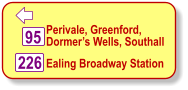  Perivale, Greenford, Dormer’s Wells, Southall Ealing Broadway Station 226 95