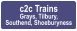 c2c Trains Grays, Tilbury,  Southend, Shoeburyness