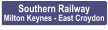 Southern Railway Milton Keynes - East Croydon