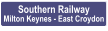 Southern Railway Milton Keynes - East Croydon