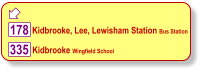 Kidbrooke, Lee, Lewisham Station Bus Station 178 335 Kidbrooke Wingfield School