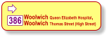  N89 Deptford, New Cross, Elephant &  Castle, County Hall New Cross, Peckham, Camberwell, Southwark, Aldwych, Trafalgar Sq. N53 53 Deptford, New Cross, Elephant &  Castle, Westminster, Whitehall