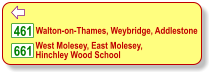  West Molesey, East Molesey, Hinchley Wood School Walton-on-Thames, Weybridge, Addlestone 661 461