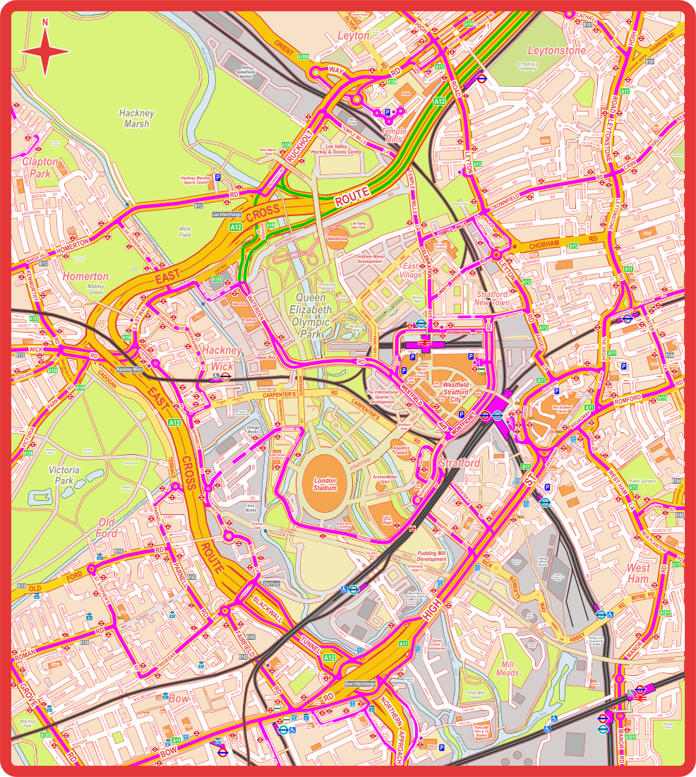 Library Channelsea River Prescott Channel Bow Creek River Lea Three Mills Wall         River Waterworks River Hackney Cut Hertford Union Canal River Lee Navigation River Lea River Lea (Lee) A12 A12 A12 A12 A11 A11 A11 A11 A112 A112 A112 A112 A112 A112 A118 A106 A106 A106 A106 A106 A106 A106 A102 A1006 A1011 A1011 A1205 B135 B142 B142 B118 B118 B165 B164 B164 B161 B112 B112 B113 FORD OLD CHOBHAM RD WALLIS ORIENT RD HARROW RD HARROW GREEN RD MITRE  RD   ABBEY LA RICK WAY VICARAGE LA VICARAGE LA TERRACE CADOGAN BROOKFIELD RD RD ROMAN RD MALMESBURY RD LICHFIELD RD COBORN TREDEGAR RD RD ANTILL RD LYAL RD MEDWAY RD ARBERY RD SAXON RD CARDIGAN HEWISON ST ARMAGH RD TERRACE LEGION SYCAMORE AVE HAWTHORN AVE GUNMAKER’S LA BIRDSFIELD  LA BARGE LA RUSTON ST CANDY OLD FORD RD GARRISON RD ST RD WRIGHT’S RD LIBRA RD BEALE RD McCULLUM LA ALICE ALLEN RD BEALE PL PULTENEY CL SHETLAND RD STAFFORD RD ORDELL RD MORVILLE ST MOSTYN GROVE LACEY MEWS DOURO ST WICK LA HEREFORD RD ANGLO RD VERNON RD SUTHERLAND       RD NORMAN GROVE SELWYN RD STANFIELD RD ATHELSTANE GROVE STRAHAN RD LANFRANC RD GERNON RD DRIFFIELD RD HEWLETT RD ELLESMERE RD ZEALAND RD VIVIAN RD CHISENHALE RD ST FORD PRINTERS MEWS HITCHIN SQ KENILWORTH RD HAVERFIELD RD CHERRYWOOD CLOSE MORGAN ST ST COBORN HARLEY  GROVE ALFRED  ST BENWORTH ST ADDINGTON                     RD CAXTON      GROVE PATON CL KITCAT TERR RD WREXHAM RIDGDALE ST JEBB ST BALDOCK ST TREDEGAR TERRACE COLLEGE TERRACE TREDEGAR  SQ RHONDDA GROVE ABERAVON RD ALLOWAY RD CLINTON RD MORNINGTON  GROVE TOMLIN’S GROVE RD ARNOLD RAINHILL WAY BRUCE RD TALWIN ST DEVONS RD EDGAR RD RD USHER ANNIE BESANT CLOSE WENDON  ST CROWN  CLOSE DYE HOUSE LA AUTUMN ST ICELAND RD ATLEY RD RD SMEED RD DACE RD WYKE RD ROACH BEACHY RD RD STOUR BREAM  ST TREGO RD HEPSCOTT  RD DAVEY RD LA WHITE POST WALLIS RD FELSTEAD ST TROWBRIDGE RD FELSTEAD  RD PRINCE EDWARD RD BEANACRE CLOSE MERIAM  AVE GAINS- BOROUGH  ST LEABANK SQUARE SILK MILLS SQ WINDSOR  WHARF DAINTRY  WAY SOUTHMOOR  WAY MEADOW CLOSE SHALBOURNE  SQUARE BUXHALL CRESC BUSHBERRY RD BENN  ST HOMER RD DANESDALE RD CHRISTIE           RD ANNIS RD HARROWGATE RD GASCOYNE  RD BARTRIP  ST HEDGER’S GROVE HARTLAKE RD BALLANCE    RD HASSETT    RD ORIEL RD MABLEY ST KEMEY’S ST CHEVET ST SWINNERTON     ST MABLEY ST EDMESTON CLOSE HEWITTS MANOR CROZIER  TERRACE KING’S MEAD WAY KING’S MEAD WAY ADLEY ST TREHURST ST DAUBENEY RD MEESON       ST ASHENDEN RD LYNEHAM  WALK DURRINGTON  RD LINDISFARNE WAY OSWALD’S  MEAD JARROW WAY COLNE  RD RUDDINGTON  CLOSE KEYWORTH  CLOSE SUNNYHILL  CLOSE GILPIN  RD OFFA’S  MEAD PENDA’S  MEAD EDWIN’S  MEAD POPLAR  CLOSE LOCKGATE  CLOSE CROWFOOT  CLOSE TOWPATH           WALK TOWPATH           WALK RD OLIVER SHERRIN RD GATEWAY    RD AUCKLAND RD RUCKHOLT  CL THANT CL DUNEDIN RD LYTTELTON RD ADELAIDE RD YORK RD MAUD RD BUCKINGHAM  RD TRELAWN RD LANGTHORNE RD COLVILLE  RD ST. GEORGE’S RD LEYTON PARK RD LANGTHORNE RD LANGTHORNE RD RD HALL RD FRITH RD MILLAIS RD LESLIE CALDERON RD GOODALL RD DOWNSELL RD STEWART RD DRAPERS RD BRIERLEY RD UNION CLOSE VICTORIA RD THORNE CL SNOWBERRY CLOSE BIRCH   GROVE CORN WAY WAY HOLLYDOWN GROVE ORANGE PEACH GROVE ANGLIAN RD PEAR GROVE APOLLO PLACE APPLE RD MELON        RD PEPPER- MINT PL DENMARK ST LYMORE GDNS HOLLOWAY RD NORTH BIRKBECK RD SOUTH BIRKBECK RD WEST ST COWLEY LA BEACHCROFT RD HOWARD RD SELBY RD RD KINGSDOWN CHENEYS RD CHICHESTER RD MATCHAM RD RD NAPIER WRAGBY RD ELSHAM       RD WORSLEY       RD RD RANELAGH RD CARY SAULS GREEN STEELE RD BELTON RD EVE       RD OAKLAND  RD MORRIS   RD AMETHYST RD BUTTER- MERE CL ELLINGHAM RD COLEGRAVE RD DUNMOW RD BURGESS RD RD CHANDOS WINGFIELD RD WALNUT GDNS CHERRY TREE RD HAZEL RD ASHLIN RD      PINE AVE GILBERT ST GURNEY RD JANSON RD RD        BORTHWICK RAMSAY RD RD BLENHEIM DEVONSHIRE CL CRUIKSHANK RD ARGYLE RD BORTHWICK MEWS BOND ST HUGHAN RD NEWTON RD BRYDGES RD EDITH RD HENNIKER RD MAJOR RD HENRIETTA ST RD MARYLAND ST. PAUL’S DRIVE MARYLAND ST WADDINGTON RD WADDINGTON ST WINDMILL LA ALMA ST WHITEAR WALK CAROLINA CL SIMONS WALK WELL ST ST DAVID FALMOUTH ST STORE ST MALDON CLOSE TOM HOOD CLOSE TOM  GROVES CLOSE ST FRANCIS MILL- STONE CLOSE GROVE CRESC RD OXFORD RD OXFORD RD THORNHAM  GROVE MANBEY RD MANBEY ST MANBEY PK MANBEY GROVE COMMUNITY RD JANSON CLOSE GURNEY CLOSE HATFIELD     RD BUXTON RD RD ASH WILBERFORCE WALK ALBERT SQ ALBERT SQ BOW ST MARYLAND SQ MARYLAND SQ MARYLAND PARK THOROGOOD GDNS KEOGH RD LOUISE RD CEDARS RD THE GREEN THE COMMON FERNS RD DEANERY RD LITCHFIELD AVE RD ALDWORTH VICTORIA ST MARK ST ELDERFLOWER WAY MANDRAKE WAY ELLIOT CLOSE HYDERA- BAD WAY MANTLE WAY FARINGFORD RD GLENAVON RD RD VERNON TENNYSON  RD RD TENNYSON  RD MAIDEN WELFARE RD WHALEBONE LA WORLAND RD WHITE RD SHIRLEY RD HAY CLOSE BYFORD CLOSE HURRY CLOSE RD CHURCH ST CHURCH ST NORTH ELM GREEN CLOSE ABBEY LEYWICK ST RD RICHARDSON RD POND BAKER’S ROW WAKELIN         RD CORPORATION ST CORPORATION ST STEPHEN’S RD NAPIER RD NAPIER RD RD EVE RANELAGH RD BETTONS PARK ALAN HOCKEN WAY JACK CLOW RD TOM NOLAN CLOSE MEMORIAL AVE DURBAN RD TEASEL WAY HOLLAND RD  SPRINGFIELD RD MILNER RD CELANDINE WAY GERMANDER WAY VALERIAN WAY HAMILTON RD CROWS RD CANNING RD HUBBARD ST ST ASLAND RD MORTHAM RD SKIERS ST ST ROKEBY PAUL ST BARNBY ST ST ARTHINGWORTH EASTBOURNE RD TURLEY CLOSE WORTHING CLOSE SANDAL ST SAVOY CLOSE NINA MACKAY CLOSE MARRIOTT RD PAUL CLOSE DAWN  CRESC ST PITCHFORD WIDDIN ST CHANT ST BRYANT ST BRIDGE TERRACE KAY ST NEW MOUNT ST BURFORD RD RD WHARF RD CHANNELSEA RD CAM RD WISE RD GODFREY  ST RD BISSON GAY RD RIVERSIDE RD DELIUS GROVE ABBOTSBURY CLOSE LEGGATT RD CLAYPOLE RD STREIMER RD SUGAR       HOUSE LA HUNTS LA LA THREE MILL THREE MILL LA THREE MILL LA OTIS ST GLOBAL APPROACH BRITTEN COURT SHORT WALL CHANNELSEA PATH LONG WALL PUDDING MILL LA COOK’S RD      BLAKER RD OTTER CLOSE BRIDGE- WATER RD JUPP RD ROBERTSON RD FRIENDSHIP WAY ROWSE CLOSE WEST GIBBINS RD HUTCHINS CLOSE DORAN WALK GIBBINS RD GIBBINS RD WILMER LEA CLOSE PARK LA KENNARD RD JUPP RD ROSHER CLOSE STATION ST MERIDIAN SQ FARTHINGALE WALK THEATRE SQ WESTDOWN RD NUTFIELD RD ETCHINGHAM RD CRANBOURNE RD GORDON RD HUGHENDON TERRACE SERVICE RD SERVICE RD PAYNE RD BRYMAY CL BRUCE RD GRACE PL GRACE ST POWIS RD ARROW RD WASHINGTON CL TAFT WAY FRANK- LIN ST PRIORY ST ELEANOR ST HOLYHEAD CL BRITISH ST IMPERIAL ST PEMBROKE MEWS TREDEGAR MEWS MERCHANT ST CRESWICK WHITTON WALK LAWRENCE CLOSE BALMER RD CARLILE CLOSE MATILDA GDNS GAWTHORNE COURT REDWOOD CLOSE PRIMROSE CLOSE SPRINGWOOD CLOSE LACEY WALK BLONDIN ST ROMAN RD TAMAR CLOSE FORUM CLOSE HADRIAN CLOSE LEA SQ LEFEVRE WALK PANCRAS WAY RANWELL CLOSE MEDWAY MEWS MEDHURST CL CONYER ST OLGA ST ROSEBANK GDNS DANE PL VIKING CLOSE EWART PL WILLIAM PL GLADSTONE PL O’SHEA GROVE CEDAR CL HORNBEAM SQ WILLOW TREE CL SAWMILL YARD WATERSIDE CL HAMPSTEAD WALK OLLERTON GREEN ST. MARK’S GATE CADOGAN CLOSE ELMORE RD WEBSTER RD HILLYFIELD CL TRAFALGAR MEWS RED PATH 	 EBENEZER ST GUINNESS CLOSE GOVIER CLOSE AUBERNEY  RD  N P P P P BURTONS COURT TREDEGAR  SQ P TAXI TAXI TAXI DORSET PL KERRISON RD ARUNDEL CL TAXI FIRST  AVE THE SQUARE STRATFORD PL P VICTORY  PARADE RD MIRABELLE GDNS WALK STATION  SQ WAY TAXI P ASHTON RD MARSHGATE LA BARBERS ROBERTS ABBEY LA ABBEY TEMPLE MILLS MAVERTON RD BIGGERSTAFF RD WALK GREENWAY WALK VICTORIA GREENWAY GREENWAY GREENWAY RD WALK STRATFORD LOOP ETON MANOR WALK ETON MANOR WALK PARK   AVE School Cadogan Gate School School School University University  Cemetery School Football Ground CROSS RD WANSBECK Athletics Arena Wick Field School Recreation Ground School REDWALD RD Clapton Park Community Centre Recreation Ground School RD KENWORTHY WICK RD RD CASSLAND RD VICTORIA PARK Victoria Park Playground Tennis Courts Bowling Green Old Ford ST. STEPHEN’S RD JODRELL PARNELL RD RD WICK LA Iron Works LA WICK EAST School RD CHAPMAN HEPSCOTT RD RD RD BERKSHIRE RD OSBORNE EASTWAY Mabley Green Homerton EAST  CROSS ROUTE Velodrome Lee Valley Velo Park Hamlet Industrial Estate Omega Works London Stadium ROUTE WICK LA Post Office PARNELL RD Grove Hall Park Bus Garage School RD FAIRFIELD RD RD ROMAN RD TREDEGAR Mile End Park RD GROVE Magistrates Court School School School Temple Post Office Bow BOW Marsh Gate Business Centre The Lock Building HIGH School Post Office NORTHERN APPROACH RD ST. LEONARD’S ST Bow Church Three Mill Film & TV Studios Tesco Three Mills Green Meeson’s Wharf RD HANCOCK  Business Park Gas Depot Pumping Station Mill Meads Bowling Green RD MANOR Mosque Hallings Wharf Studios Abbey Lane Commercial Estate MANOR London Underground Depot West Ham RD RD LA College Public Gardens RD NEW PLAISTOW DENSHAM School School Post Office LEYTONSTONE RD FOREST LA Morrisons Library Arts Centre LEYTONSTONE RD THE GROVE LA WATER RD ROMFORD School TRAMWAY AVE WEST HAM Old  Town Hall The Stratford Centre Theatre Royal Stratford East Arts Centre Post Office ST GREAT STATION Bus Station Premier Inn Westfield Stratford City RD LA ANGEL John Lewis Vue Cinema M&S RD School LEYTON RD LEYTON MAJOR RD CHOBHAM Drapers Field CROWNFIELD RD School Post Office Library RD HALL HIGH ROAD CANN LEYTONSTONE St. Patrick’s Cemetery Leytonstone CATHALL RD Library Post Office Leyton Orient FC Coronation Gardens Leyton GROVE RUCKHOLT RD ALEXANDRA RD YORK WARREN RD GREEN   RD HIGH ROAD LEE CONSERVANCY       RD HOMERTON MARSH HILL RD Asda Temple Mills RD MARSHALL WAY RD New Spitalfields Market Hackney Marsh MARSHALL RD Aquatics Centre Chobham Academy ArcelorMittal Orbit Stratford Gate Bus Garage School School School HONOUR              LEA                                   AVE PARK   AVE School Cadogan Gate School School School University University  Cemetery School Football Ground CROSS RD WANSBECK Athletics Arena Wick Field School Recreation Ground School REDWALD RD Clapton Park Community Centre Recreation Ground School RD KENWORTHY WICK RD RD CASSLAND RD VICTORIA PARK Victoria Park Playground Tennis Courts Bowling Green Old Ford ST. STEPHEN’S RD JODRELL PARNELL RD RD WICK LA Iron Works LA WICK EAST School RD CHAPMAN ROTHBURY RD HEPSCOTT RD RD RD BERKSHIRE RD OSBORNE EASTWAY Mabley Green Homerton EAST  CROSS ROUTE Velodrome Lee Valley Velo Park Hamlet Industrial Estate Omega Works London Stadium BLACKWALL ROUTE WICK LA Post Office PARNELL RD Grove Hall Park Bus Garage School RD FAIRFIELD RD RD ROMAN RD TREDEGAR Mile End Park RD GROVE Magistrates Court School School School Temple Post Office Bow BOW Marsh Gate Business Centre The Lock Building HIGH School Post Office NORTHERN APPROACH RD ST. LEONARD’S ST Bow Church Three Mill Film & TV Studios Tesco Three Mills Green Meeson’s Wharf RD HANCOCK  Business Park Gas Depot Pumping Station Mill Meads Bowling Green RD MANOR Mosque Hallings Wharf Studios Abbey Lane Commercial Estate MANOR London Underground Depot West Ham RD RD LA College Public Gardens RD NEW PLAISTOW DENSHAM School School Post Office LEYTONSTONE RD FOREST LA Morrisons Library Arts Centre LEYTONSTONE RD THE GROVE LA WATER RD ROMFORD School TRAMWAY AVE WEST HAM WEST HAM LA Old  Town Hall The Stratford Centre Theatre Royal Stratford East Arts Centre Post Office SALWAY PL ST GREAT BROADWAY STATION Bus Station Premier Inn Westfield Stratford City RD LA ANGEL John Lewis Vue Cinema M&S RD School LEYTON RD LEYTON MAJOR RD CHOBHAM Drapers Field CROWNFIELD RD School Post Office Library RD HALL HIGH ROAD CANN LEYTONSTONE St. Patrick’s Cemetery Leytonstone CATHALL RD Library Post Office Leyton Orient FC Coronation Gardens Leyton GROVE RUCKHOLT RD ALEXANDRA RD YORK WARREN RD GREEN   RD HIGH ROAD LEE CONSERVANCY       RD HOMERTON MARSH HILL RD Asda Temple Mills RD MARSHALL WAY RD New Spitalfields Market Hackney Marsh DAUBENEY RD MANDEVILLE ST MARSHALL RD Aquatics Centre Chobham Academy ArcelorMittal Orbit Stratford Gate Bus Garage School School School Hotel Chocolat Hotel Chocolat Premier Inn Holiday Inn Ibis Hotel Ibis Hotel ST. THERESA’S CL  Hackney Marshes Sports Centre P P TUNNEL Hackney Wick Hackney Wick River Lee Victoria Gate Victoria Gate City Mill River Greenway Gate Greenway Gate Stratford New Town Stratford New Town RUCKHOLT RUCKHOLT Navigation ANTHEM WAY SCARLET  CL LOGAN     CL NAPA   CL SUNRISE  CL PRIZE WALK GLADE WALK Victory Park Victory Park PENNY BROOKES                   ST DE COUBERTIN                    ST THE SQUARE Strand East Development Strand East Development MANDEVILLE ST DAUBENEY RD Chobham Manor Development Chobham Manor Development Tumbling Bay Playground Tumbling Bay  Playground Queen Elizabeth Olympic Park Queen Elizabeth Olympic Park Wetlands Walk Wetlands Walk A106 B142 A112 B161 A106 Bow Interchange Old Ford Hackney Wick Lea Interchange Here East Here East Timber Lodge Timber Lodge OLYMPIC OLYMPIC CHEERING            LA Lee Valley Hockey & Tennis Centre Lee Valley Hockey & Tennis Centre Eton Manor Gate Eton Manor Gate AVE AVE Bus Station Bus Station PENNY BROOKES ST PENNY BROOKES ST P ROUNDHOUSE  LA   MONTFICHET The International Quarter Development The International Quarter Development RD WESTFIELD WESTFIELD MONTFICHET East  Village East Village CHAMPIONS ELIS INTERNATIONAL  WAY   RD RD AVE LA LA MILLS TEMPLE HITCHCOCK LA LEYTON LEYTON INTERNATIONAL  WAY   MILLS TEMPLE LIBERTY     BRIDGE RD LIBERTY     BRIDGE CHOBHAM RD PARKWAY CRESC INTERNATIONAL      WAY INTERNATIONAL      WAY      EASTWAY LA        TEMPLE MILLS CELEBRATION  CELEBRATION  Premier Inn Express Holiday Inn Express A11 CHANT ST BRIDGE CAM TAXI RD WARD RD LETT RD BROMLEY HIGH BROMLEY HIGH A11 GLEBE TERR CAMPBELL RD CAMPBELL RD ST ST WARTON               RD WARTON               RD MARSHGATE  LA CS2 CS2 CS2 CS2 CS2 CS2 CS2 CS2 CS2 CS2 Pudding Mill Development Pudding Mill Development LA WICK LA MONIER RD MONIER RD ROTHBURY  RD WHITE POST  LA CARPENTER’S RD MONTFICHET MONTFICHET CARPENTER’S RD WATERDEN WATERDEN COPPER ST LESNEY        AVE EAST  BAY CARPENTER’S RD RD RD ULYSSES PL RD NORTHWALL RD ABERCROMBIE Stratford Stratford The View Tube ST POOL ST POOL Copper Box OLYMPIC PARK AVE THORNTON ST ST LA  MARSHGATE THE SLIPWAY CAPITAL RING Bobby Moore Academy Bobby Moore Academy UCL East UCL East LA EAST BAY   LA MAKERS’  YARD Broadcast Centre Broadcast Centre BROADWAY BROADWAY A11 Magistrates Court Magistrates Court THE GROVE THE GROVE BROADWAY BROADWAY PARK AVE RUCKHOLT RD RUCKHOLT RD WATERDEN   RD TERR Travelodge Travelodge RD RD A11 TAXI EASTERN EASTERN ST MARSHGATE CLARNICO  LA SIDINGS MONIER RD BASSETT  LA LA SWEETWATER PL MARSHGATE TERR MONIER RD BRIDGE Sweetwater Sweetwater Mandeville Pl East Bank