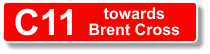 C11  towards Brent Cross