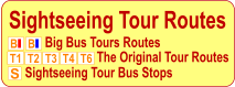 T4 T6 T2 T1 T3 B B Big Bus Tours Routes The Original Tour Routes S Sightseeing Tour Bus Stops Sightseeing Tour Routes