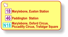  Kilburn, Willesden Bus Garage 16 98 332 N98 N16 Kilburn, Cricklewood Bus Garage Kilburn, Cricklewood, Neasden, Brent Park Tesco Kilburn, Cricklewood, West Hendon, Colindale, Burnt Oak, Edgware Station Kilburn, Willesden, Neasden, Kingsbury, Queensbury, Stanmore Stn. 46 187 St. John’s Wood, Swiss Cottage, Finchley Road O2 Centre, Sainsbury’s St. John’s Wood, Hampstead, Kentish Town, King’s Cross, Farringdon Giltspur St.