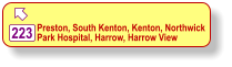  223 Preston, South Kenton, Kenton, Northwick  Park Hospital, Harrow, Harrow View