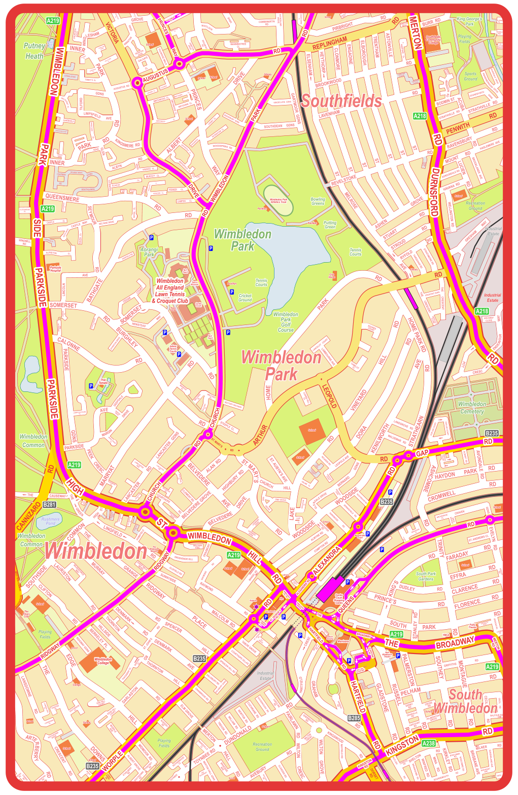 P P P P P P P P P P P P P P P P RD CANNIZARO ST. GEORGE’S RD DORSET RD WEST SIDE COMMON WOODHAYES RD RD PENWITH RD REPLINGHAM RD   ARTHUR RD RD LEOPOLD ST. MARY’S LOWER  DOWNS  RD RD RD MARRYAT SOMERSET SOMERSET RD BURGHLEY RD RD RD BATHGATE QUEENSMERE WAY PRINCES DRIVE ALBERT RD RD INNER INNER PARK PARK RD PARK HOME RD HOME PARK RD STRATHEARN RD VINEYARD HILL RD DORA AVE KENILWORTH RD LAKE WOODSIDE WOODSIDE RD ST. MARY’S AVE BELVEDERE RD CALONNE PARKSIDE GDNS PARKSIDE AVE BELVEDERE DRIVE BELVEDERE GROVE HIGHBURY  RD ALAN  RD CHURCH HILL ST. AUBYN’S AVE RD ASHCOMBE RD CROMWELL RD PARK HAYDON AVONDALE  RD RD TRINITY RD MONTAGUE SOUTHEY RD PALMERSTON RD RD RUSSELL GLADSTONE RD PELHAM RD KING’S RD RD PRINCE’S SOUTH RD PARK FARADAY RD EFFRA RD CLARENCE RD FLORENCE         RD EVELYN   RD STANLEY   RD DUDLEY RD RD GRIFFITHS RD DUNDONALD TOYNBEE RD RD HALL MERTON RD AVEBURY RD FAIRLAWN WILTON CRESC WILTON GROVE HARTFIELD CRESC RD GRAHAM PLACE RD RIDGWAY MURRAY GRANGE HILL SPENCER MALCOLM  RD DENMARK AVE DENMARK RD RD LINGFIELD THE RD RD   LAURISTON CLIFTON HILL EDGE THE DOWNS SOUTHSIDE COMMON RD LANCASTER LANCASTER   GDNS RD SEYMOUR      KINGSMERE  RD GROVE WINDLESHAM PIRBRIGHT RD ST ASTONVILLE ST ST ST ST ST ST TRENTHAM ELBOROUGH ENGADINE CLONMORE HEYTHORP ELSENHAM BROOKWOOD RD RD LAVENHAM REVELSTOKE RD RD GROVE ASHEN STUART RYFOLD RD RD STROUD MELROSE AVE RD RAVENSBURY RD RD MOUNT LUCIEN RD ACUBA BURR  RD BODMIN ST STRATHVILLE   RD STRATHVILLE   RD HASLEMERE  AVE BROOKLANDS  AVE WELLINGTON  RD GORDONDALE RD HAVANA  RD GRESHAM ENDEAVOUR WAY ARCHWAY CLOSE CRESC PITT FIELD COURT WAY STRATHMORE RD FARQUHAR RD THE       CRESCENT CRESCENT GDNS THE       CRESCENT BENTLEY CLOSE POPLAR COURT POPLAR COURT ARRAGON  RD SHANTI COURT DOUNESFORTH GDNS KNARESBOROUGH  DRIVE RIVERDALE  DRIVE ST. JOHNS DRIVE WANDLE WAY HALDANE PL FOSTER’S      WAY BOWMAN MEWS HAMILTON MEWS HANFORD    CL LANGTON PLACE LANGTON PLACE ALBA MEWS CROWTHORNE CL SUTHERLAND GROVE COMBEMARTIN RD MANNINGTREE CL WHITLOCK DRIVE BEAUMONT RD URMSTON DRIVE WESTHOUSE CL FULWOOD WALK GALGATE CL SWANTON GDNS SWANTON GDNS WAINFORD CL MONTFORT PL CHILWORTH COURT PARKLAND GDNS PILSDEN CL HOLLYTREE CL CHIVELSTON LEWESDON CL TIBBET’S  CL AUGUSTUS  RD TILFORD GDNS AVE LIMPSFIELD SELHURST  CL ALBEMARLE HEATHVIEW COURT ESHER GDNS INNER PARK RD CHAPMAN SQ BELMONT MEWS SOUTHLANDS DRIVE GDNS CHOBHAM GLEN ALBYN RD GDNS THURSLEY SAWKINS   CL MURFETT   CL BLINCOE CL GONSTON   CL BODDICOTT CL PENNER       CL CAMPEN       CL KINGFISHER COURT DYMES PATH SARJANT PATH EGHAM CL FRIMLEY CL WINTERFOLD   CL WINTERFOLD   CL KINGSRIDGE PETERSTOW  CL LYDNEY  CL BEDGEBURY  GDNS WOODSPRING  RD SMITHWOOD  CL SMITHWOOD  CL SMITHWOOD CL WEYDOWN  CL WEYDOWN CL LEVANA  CL CLAUDIA PL FLORYS COURT ROYAL   CL BELTANE DRIVE CASTLE   WAY HAVEN   CL HEATH MEAD CASTLE CARNEGIE PL CL QUEENSMERE CL CLOCKHOUSE CL WINDMILL RD ALFRETON CL LINCOLN AVE LAWSON CL GREENOAK WAY COACH HOUSE LA ATHERTON DRIVE CEDAR COURT NEWSTEAD WAY OAKFIELD RD DAIRY                                 WALK MARRYAT PL WELFORD PL WELFORD PL WELFORD PL LANCASTER RD RUSHMERE PL LANCASTER AVE LANCASTER PL PEEK    CRESC LAMPTON HOUSE CL DEEPDALE DRIVE MARGIN WINDY RIDGE CL MARGIN DRIVE GARTMOOR  GDNS KINGSCLIFFE  GDNS SOUTHDEAN     GDNS RECTORY ORCHARD STEEPLE  CL OLD HOUSE CL BELVEDERE SQ CLEMENT RD COURTHOPE RD HIGH STREET MEWS LEEWARD GDNS LEEWARD GDNS HELME   CL PINE GROVE PINE GROVE CATHERINE COURT THE LAWNS PRENTICE COURT BROCKHAM CL LAKE CL ALWYNE RD COMPTON RD WORCESTER RD ST. MARK’S PL RICARDS RD ALEXANDRA MEWS LEOPOLD AVE BERNARD GDNS GLENDALE DRIVE BERNARD GDNS ROSTREVOR RD SPRINGFIELD   RD PARKWOOD            RD WALDEMAR   RD LANDGROVE   RD CURRIE HILL CL LAMBOURNE AVE LANCELOT   COURT CAMELOT CL SQUIRES COURT MANSEL RD RAYMOND RD RAYMOND RD SUNNYSIDE PASSAGE SUNNYSIDE PASSAGE PL ST. JOHN’S SUNNYSIDE OLDFIELD RD GROSVENOR HILL DRAXMONT WALHAM RISE SAVONA CL THORNTON ST. JOHN’S RD RIDGWAY GDNS RD THORNTON HILL HILLSIDE BERKELEY  PL THACKERAY CL DARLASTON RD EDGE HILL COURT OAK HILL COURT SOUTHRIDGE PL WORPLE AVE THAXTED PL CUMBERLAND CL LANSDOWNE CL SOUTHDOWN DRIVE LANSDOWNE RD RD CRESCENT MASON CL RD ARTERBERRY MONTANA RD DEVAS RD CONWAY RD WRIGHTS ALLEY WILBERFORCE WAY SHEEP WALK MEWS HOMEFIELD RD ALLINGTON CL HIGH  HAYGARTH PL MASON’S YARD ST  THE  GREEN  THE GREEN HOMEFIELD PL THE  CAUSEWAY  TABOR GROVE ALT GROVE COURTHOPE VILLAS SPENCER HILL RD SALISBURY RD SALISBURY GDNS CRANBROOK RD ELM GROVE NURSERY RD MIDMOOR  RD ALBERT GROVE PENTNEY RD SOUTHDOWN RD ETHELBERT RD TOYNBEE RD ROTHERWOOD CL MANDEVILLE CL MERTON HALL GDNS THE QUADRANT BRAESIDE AVE RAYLEIGH RD CLIVEDEN RD WILTON CRESC SHERWOOD RD KINGSWOOD RD MAYFIELD RD TREVOR  RD WILLIAM  RD NEWTON  RD COCHRANE  RD GOODENOUGH  RD CAROLINE RD BEULAH RD BROADWAY PL VICTORIA CRESC HERBERT RD HERBERT RD BERTRAM COTTAGES TROJAN MEWS KIRKLEY  RD SHELTON MINA     RD RD WINFRED  RD BRANKSOME  RD RUTLISH RD BOURNEMOUTH              RD BOSCOMBE RD BOSCOMBE RD BRISBANE AVE CHARLES RD RD MILNER QUEENSLAND AVE BATHURST AVE THE    PATH BALFOUR RD CECIL    RD CECIL                  RD LATIMER RD BRIDGES RD BRIDGES RD MEWS DERBY RD GRANVILLE RD HARCOURT RD PALMERSTON GROVE CROSS RD ST. ANDREWS CL CRAVEN GDNS CRAVEN GDNS ANCHORAGE CL BRADSHAW CL CHADWICK AVE ASHLEY RD ALBANY  RD MOFFAT COURT A218 A218 B285 B235 B235 B281 B235 B235 A219 A219 A219 A219 A219 A219 A238 SOUTHMEAD RD PARKSIDE PARKSIDE PARK WIMBLEDON SIDE HIGH ST RD MERTON DURNSFORD RD THE BROADWAY RD KINGSTON RD HILL WIMBLEDON RD HARTFIELD ALEXANDRA RD GAP RD RD WORPLE RIDGWAY CHURCH RIDGWAY RD RD CHURCH WIMBLEDON PARK RD DRIVE VICTORIA AUGUSTUS RD WAY PRINCES QUEENS RD HARTFIELD RD FRANCIS GROVE ALEXANDRA  RD GLADSTONE RD WIMBLEDON HILL RD WIMBLEDON BRIDGE THE BROADWAY SIR CYRIL BLACK WAY ST. GEORGE’S RD MERTON RD KINGSTON RD Magistrates Court Centre Court Shopping Centre Morrisons Odeon Cinema New Wimbledon Theatre YMCA Polka Theatre Sainsbury’s Elys Library Esporta School School B&Q  Wimbledon College School School College School School School School  The King’s Club The Wimbledon Museum Tennis Museum Wimbledon All England Lawn Tennis & Croquet Club Centre Court No1 Court No2 Court Press Centre Indoor Tennis Courts Thai Temple Library Library School School School School Parkside Hospital School School School School School School School School Club House School  Southfields Community College School Pavillion Wimbledon Park Athletics Track Wimbledon  Park Pavillion Wimbledon  Park Golf Course Cricket Ground Tennis Courts Tennis Courts Bowling Greens Putting Green Pavillion Aorangi  Park Putney  Heath Wimbledon  Common Wimbledon  Common Rushmere  Pond Playing  Fields Playing  Fields Recreation  Ground South Park  Gardens Wimbledon  Cemetery Recreation  Ground Sports  Ground Playing  Fields King George’s  Park Industrial  Estate Industrial  Estate Industrial  Estate Seven Post  Pond River Wandle Wimbledon Park Wimbledon South Wimbledon Southfields Library School School B&Q School School College School School School School The Wimbledon Museum Press Centre Library Library School School School School School School School School School School School School Club House School School Pavillion Pavillion Rushmere  Pond Playing  Fields Playing  Fields Recreation  Ground Sports  Ground Playing  Fields Industrial  Estate Industrial  Estate Industrial  Estate Seven Post  Pond River Wandle