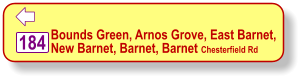  Bounds Green, Arnos Grove, East Barnet, New Barnet, Barnet, Barnet Chesterfield Rd   184