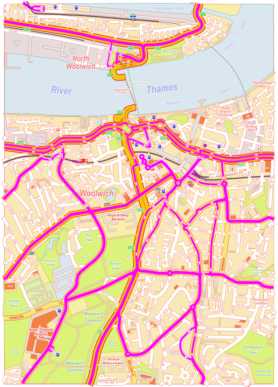 P P P P P P P P P P P P TAXI TAXI TAXI P ST SPRAY PARRY       PL TAYLORS BUILDINGS SCOTTS PASSAGE GREEN’S END GENERAL GORDON PL BERESFORD SQ CALDERWOOD ST POLYTECHNIC ST BATHWAY MARKET ST JIM BRADLEY CL CLARA PL BARNARD CL MACBEAN ST CRETON ST BUNTON ST FERRY PL MYRTLE ALLEY MORTGRAMIT SQ WILMOUNT ST ANGLESEA RD ANGLESEA MEWS ANGLESEA AVE MASONS HILL HELEN ST RUDDSTREET  CL BROOKHILL RD LOVE LA LA WARREN ROPE YARD RAILS WARREN LA GATE NO 1 STREET DUKE OF WELLINGTON AVE CADOGAN RD ARSENAL WAY CARRIAGE  ST MAJOR DRAPER ST MARLBOROUGH RD HOPTON  RD HASTINGS  ST ARGYLL  RD ARGYLL RD CHATHAM CL CORNWALLIS RD GUNNERY TERR ARSENAL WAY    RD ARMSTRONG TOM CRIBB RD    SEYMOUR ST    MARSHGATE PATH    HARDINGE CRESC ALLENBY RD PETTACRE  CL WILSON COURT    TEMPLE CL    TEMPLE CL    LIVESEY CL    TUPPY ST    EREBUS DRIVE BELL WATER GATE MARKET HILL GLASS YARD THAMES PATH MAST QUAY MAUD    CASHMORE  WAY ANTELOPE    RD ANTELOPE   RD VENUS RD LEDA RD EUROPE RD BONETA RD DEFIANCE WALK RESOLUTION WALK SPINDLE CL HARLINGER JOSEPH GDNS ST RUSTON  RD RUSTON RD KINGSIDE PETT ST RD MARYON WOODHILL WOODHILL WOODHILL WOODROW GODFREY HILL RICHARD CL PARADISE PL ROSEBANK WALK ELEANOR WALK RED BARRACKS RD BREWHOUSE RD MARINE DRIVE EUSTACE PL MARYBANK KINGSMAN PARADE BOWLING GREEN ROW FLOOD PASSAGE SAMUEL CL CARR  GROVE GREENLAW ST SUNBURY ST GORMAN      RD MULGRAVE  RD WILLOW LA RECTORY  PL CHARLES GRINLING WALK CHARLES GRINLING WALK PELLIPAR RD PELLIPAR GDNS WOODVILLE ST LYFORD ST LYFORD ST HAWKINS COURT TIVOLI GDNS TIVOLI  GDNS GLENALVON WAY KIDD  PL ERWOOD RD SANDPIT PL CANNON PL HEATHWOOD GDNS KINVEACHY GDNS HAWKINS TERR RD FLAMSTEED McCALL CRESC PARK DRIVE PARK DRIVE CEMETERY LA SHRAPNEL  CL MANSERGH  CL MASTER GUNNER PL MASTER GUNNER PL MASTER GUNNER PL MASTER  GUNNER PL BERBER  PARADE CENTURIAN  SQ PRINCE   IMPERIAL   RD PRINCE IMPERIAL RD PRINCE IMPERIAL RD ALDERSHOT  TERR LARKHILL TERR BLACKDOWN TERR FENWICK CL OLD CLEM SQ O’NEILL PATH MILLWARD WALK NILE PATH MEMESS PATH GILDERSOME ST LESLIE SMITH SQ SPEARMAN ST DELVAN CL KEEMOR CL WALPOLE  PL HENLEY    RD RD FACTORY ST BRIXHAM ST NEWLAND FERNHILL ST WINIFRED ST MANWOOD ST KENNARD ST LORD  ST HOLT RD LEONARD ST WYTHES  RD DREW     RD SAVILLE  RD PARKER ST SILVERLAND  ST GRANADIER  ST DOCKLAND ST DOCKLAND ST RYMILL  ST ROEBOURNE  WAY PIER  RD WOODMAN ST CLAREMONT  CL CLAREMONT  CL CLAREMONT  ST STOREY  ST GLENISTER  ST ROBERT  ST CHURCH  ST STATION  ST MILK  ST ALBERT WALK BARGE HOUSE RD FISHGUARD WAY WOOLWICH MANOR WAY FISHGUARD WAY FISHGUARD WAY HULL PL FELIXSTOWE COURT GRIMSBY GROVE HARTLEPOOL  COURT INVERNESS  MEWS SWANSEA  COURT SHEERNESS  MEWS LOWESTOFT  MEWS WALDAIR COURT SHELDRAKE  CL BEN TILLET  CL RAWSTHORNE  CL TATE  RD TATE  RD MUIR              ST DREW  RD PARKER  CL Woolwich Common Gun Park Barrack Field Repository Woods Charlton Cemetery Charlton Park Cricket Ground Sports Ground Play Ground Woolwich Common Playing Field Shrewsbury Park Shooters Hill Golf Course Plumstead Common Royal Victoria Gardens River Thames King George V Dock Gallions                  Reach Gallions Point Woolwich                                                Reach Mulgrave  Pond Woolwich Free Ferry (Car Ferry) Woolwich Foot Tunnel Queen Elizabeth Hospital Old Royal Military Academy Royal Artillery Barracks Shooters Hill Post 16 Campus School School School School School School School School School School College College University University Library Town Hall Council Offices Somerfield Royal Brass Foundary Firepower (The Royal Artillery Museum) Greenwich Heritage Centre Holiday Inn Express (proposed) Woolwich  Crossrail 1 Station (proposed) Foot Tunnel Entrance Foot Tunnel Entrance Waterfront Leisure Centre British Library IO Centre IO Centre School School School School School School Day Centre Blue Gate White Gate Woolwich Dockyard Industrial Estate Standard Industrial Estate Thameside Industrial Estate YMCA Woolwich North Woolwich Royal Arsenal Riverside Royal Arsenal West Thamesmead West Plumstead Common Shooters Hill Streetcar  Depot (proposed) A206 A206 A206 A206 A205 A205 A205 A205 A205 A117 A117 A117 A112 A112 B210 B210 B210 ST BURRAGE RD  ST SAMUEL SAMUEL ST PIER     RD RD  FERRY APPROACH LA PARK CHARLTON RED LION LA OGILBY ST ST RIDEOUT RD GODFREY DAIRY LA CAMBRIDGE  BARRACKS RD RUSHGROVE ST WHITBY RD BORGARD RD BELSON RD ST KINGSMAN LORD  WARWICK  ST LAMPORT  CL CHURCH HILL BELFORD GROVE MARYON GROVE MARYON RD GREEN HILL TERR HILL GREEN GREEN HILL GREEN HILL CIRCULAR WAY NIGHTINGALE VALE RD EGLINGTON PAGET RISE WHITWORTH RD RD LLANOVER RITTER ST ST KEMPT ST JACKSON ENGINEER CL ST FENNELL PEACE ST ORDNANCE RD WOOLWICH   COMMON MATCHLESS DRIVE GARRISON CL RIPON RD PAGET TERR REEVES RD WESTDALE RD EDGE HILL EDGE HILL LONG WALK LONG WALK WESTDALE PASSAGE SHORT PATH BROOKHILL RD RD ELMDENE WILLENHALL    RD BROOKHILL CL LORD ROBERT’S TERR GUNNER LA MILL LA CONNAUGHT RD CONNAUGHT MEWS CLAYDOWN MEWS SLATER CL SIMMONS RD BOYARD   RD BROOKHILL CL BIGNELL RD SANDY HILL  AVE BURRAGE FREDERICK PL PL CONGLETON CONDUIT RD CONDUIT MEWS BUTTMARSH CL SCHOOLHOUSE YARD GROVE THE OAKS CAMBRIDGE  ROW MICHEL  WALK DE HAVILLAND  DRIVE ST. JAMES CL GLENMOUNT PATH SANDBACH     PL SANDBACH     PL HUDSON PL SWEETENHAM PATTISON  WALK WALK DAWSON   CL ARTHUR GROVE RD MAXEY WALMER TERR INVERMORE PL VILLAS RD BURRAGE GROVE JESSUP CL WALKER CL PERROTT ST RICHMOND PL OLIVER COURT GROVE ST. MARGARET’S BLENDON TERR VICARAGE RD VICARAGE RD VICARAGE   RD MANTHORP RD PK VICARAGE COUPLAND PL ST. MARGARET’S TERR ST. MARGARET’S PATH WERNBROOK  ST ST. JOHN’S TERR WROTTESLEY RD RD VERNHAM VAMBERY RD ISLA  RD KIRK LA LA PLUM GENESTA RD RD NITHDALE RD DALLIN BARNFIELD RD BARNFIELD RD HERBERT PL MAYPLACE LA MAYPLACE LA MAYPLACE LA KEEBLE CL KEEBLE         CL KEEBLE         CL KEEBLE  CL CRESC BRINKLOW CANTWELL RD ANKERDINE CRESC MOORDOWN CONDOVER CRESC DONALDSON  RD DOWN END MOORDOWN DONALDSON RD OCCUPATION  LA MEREWORTH DRIVE CRESC ASHRIDGE BUSHMOOR CRESC RD ADMASTON ROWTON RD RD HINSTOCK OLVEN RD WREKIN  RD DOTHILL  RD ENNIS RD UPTON RD PALMERSTON CRESC JAGO CL Old Station Museum FACTORY  RD STORE RD PIER    RD P P P P P P P P P P P P TAXI TAXI TAXI P ST SPRAY PARRY PL TAYLORS BUILDINGS SCOTTS PASSAGE GREEN’S END GENERAL GORDON PL BERESFORD SQ CALDERWOOD ST POLYTECHNIC ST BATHWAY MARKET ST JIM BRADLEY CL CLARA PL BARNARD CL MACBEAN  ST CRETON ST BUNTON ST FERRY PL MYRTLE ALLEY MORTGRAMIT SQ WILMOUNT ST ANGLESEA RD ANGLESEA MEWS ANGLESEA AVE MASONS HILL HELEN ST RUDDSTREET  CL BROOKHILL RD LOVE LA LA WARREN ROPE YARD RAILS WARREN LA GATE NO 1 STREET DUKE OF WELLINGTON AVE CADOGAN RD ARSENAL WAY CARRIAGE  ST MAJOR DRAPER ST MARLBOROUGH RD HOPTON  RD HASTINGS  ST ARGYLL  RD ARGYLL RD CHATHAM CL CORNWALLIS RD GUNNERY  TERR ARSENAL WAY    RD ARMSTRONG TOM CRIBB RD    SEYMOUR ST    MARSHGATE PATH    HARDINGE CRESC ALLENBY RD PETTACRE  CL WILSON COURT    TEMPLE CL    TEMPLE CL    LIVESEY CL    TUPPY ST    EREBUS DRIVE BELL WATER GATE MARKET HILL GLASS YARD THAMES PATH MAST QUAY MAUD    CASHMORE  WAY ANTELOPE    RD ANTELOPE   RD VENUS RD LEDA RD EUROPE RD BONETA RD DEFIANCE WALK RESOLUTION WALK SPINDLE CL HARLINGER JOSEPH GDNS ST RUSTON  RD RUSTON RD KINGSIDE PETT ST RD MARYON WOODHILL WOODHILL WOODHILL WOODROW GODFREY HILL RICHARD CL PARADISE PL ROSEBANK WALK ELEANOR WALK RED BARRACKS RD BREWHOUSE RD MARINE DRIVE EUSTACE PL MARYBANK KINGSMAN PARADE BOWLING GREEN ROW FLOOD PASSAGE SAMUEL CL CARR  GROVE GREENLAW  ST SUNBURY ST GORMAN      RD MULGRAVE  RD WILLOW LA RECTORY  PL CHARLES GRINLING WALK CHARLES GRINLING WALK PELLIPAR RD PELLIPAR GDNS WOODVILLE ST LYFORD ST LYFORD ST HAWKINS COURT TIVOLI GDNS TIVOLI  GDNS GLENALVON WAY KIDD  PL ERWOOD RD SANDPIT PL CANNON PL HEATHWOOD GDNS KINVEACHY GDNS HAWKINS TERR RD FLAMSTEED McCALL CRESC PARK DRIVE PARK DRIVE CEMETERY LA SHRAPNEL  CL MANSERGH  CL MASTER GUNNER PL MASTER GUNNER PL MASTER GUNNER PL MASTER  GUNNER PL BERBER  PARADE CENTURIAN  SQ PRINCE   IMPERIAL   RD PRINCE IMPERIAL RD PRINCE IMPERIAL RD ALDERSHOT  TERR LARKHILL TERR BLACKDOWN TERR FENWICK CL OLD CLEM SQ O’NEILL PATH MILLWARD WALK NILE PATH MEMESS PATH GILDERSOME ST LESLIE SMITH SQ SPEARMAN ST DELVAN CL KEEMOR CL WALPOLE  PL HENLEY    RD RD FACTORY ST BRIXHAM ST NEWLAND FERNHILL ST WINIFRED ST MANWOOD ST KENNARD ST LORD  ST HOLT RD LEONARD ST WYTHES  RD DREW     RD SAVILLE  RD PARKER ST SILVERLAND  ST GRANADIER  ST DOCKLAND ST DOCKLAND ST RYMILL  ST ROEBOURNE  WAY PIER  RD WOODMAN ST CLAREMONT  CL CLAREMONT  CL CLAREMONT  ST STOREY  ST GLENISTER  ST ROBERT  ST CHURCH  ST STATION  ST MILK  ST ALBERT WALK BARGE HOUSE RD FISHGUARD WAY WOOLWICH MANOR WAY FISHGUARD WAY FISHGUARD WAY HULL PL FELIXSTOWE COURT GRIMSBY GROVE HARTLEPOOL  COURT INVERNESS  MEWS SWANSEA  COURT SHEERNESS  MEWS LOWESTOFT  MEWS WALDAIR COURT SHELDRAKE  CL BEN TILLET  CL RAWSTHORNE  CL TATE  RD TATE  RD MUIR              ST DREW  RD PARKER  CL Woolwich Common Gun Park Barrack Field Repository Woods Charlton Cemetery Charlton Park Cricket Ground Sports Ground Play Ground Woolwich Common Playing Field Shrewsbury Park Shooters Hill Golf Course Plumstead Common Royal Victoria Gardens River Thames King George V Dock Gallions                  Reach Gallions Point Woolwich                                                Reach Mulgrave  Pond Woolwich Free Ferry (Car Ferry) Woolwich Foot Tunnel Queen Elizabeth Hospital Old Royal Military Academy Royal Artillery Barracks Shooters Hill Post 16 Campus School School School School School School School School School School College College University University Library Town Hall Council Offices Somerfield Royal Brass Foundary Firepower (The Royal Artillery Museum) Greenwich Heritage Centre Holiday Inn Express (proposed) Foot Tunnel Entrance Foot Tunnel Entrance Waterfront Leisure Centre British Library IO Centre IO Centre School School School School School School Day Centre Blue Gate White Gate Woolwich Dockyard Industrial Estate Standard Industrial Estate Thameside Industrial Estate YMCA Woolwich North Woolwich Royal Arsenal Riverside Royal Arsenal West Thamesmead West Plumstead Common Shooters Hill Streetcar  Depot (proposed) A206 A206 A206 A206 A205 A205 A205 A205 A205 A117 A117 A117 A112 A112 B210 B210 B210 ST BURRAGE RD  ST SAMUEL SAMUEL ST PIER     RD RD  FERRY APPROACH LA PARK CHARLTON RED LION LA OGILBY ST ST RIDEOUT RD GODFREY DAIRY LA CAMBRIDGE  BARRACKS RD RUSHGROVE ST WHITBY RD BORGARD RD BELSON RD ST KINGSMAN LORD  WARWICK  ST LAMPORT  CL CHURCH HILL BELFORD GROVE MARYON GROVE MARYON RD GREEN HILL TERR HILL GREEN GREEN HILL GREEN HILL CIRCULAR WAY NIGHTINGALE VALE RD EGLINGTON PAGET RISE WHITWORTH RD RD LLANOVER RITTER ST ST KEMPT ST JACKSON ENGINEER CL ST FENNELL PEACE ST ORDNANCE RD WOOLWICH   COMMON MATCHLESS DRIVE GARRISON CL RIPON RD PAGET TERR REEVES RD WESTDALE RD EDGE HILL EDGE HILL LONG WALK LONG WALK WESTDALE PASSAGE SHORT PATH BROOKHILL RD RD ELMDENE WILLENHALL    RD BROOKHILL CL LORD ROBERT’S TERR GUNNER LA MILL LA CONNAUGHT RD CONNAUGHT MEWS CLAYDOWN MEWS SLATER CL SIMMONS RD BOYARD   RD BROOKHILL CL BIGNELL RD SANDY HILL  AVE BURRAGE FREDERICK PL PL CONGLETON CONDUIT RD CONDUIT MEWS BUTTMARSH CL SCHOOLHOUSE YARD GROVE THE OAKS CAMBRIDGE  ROW MICHEL  WALK DE HAVILLAND  DRIVE ST. JAMES CL GLENMOUNT PATH SANDBACH     PL SANDBACH     PL HUDSON PL SWEETENHAM PATTISON  WALK WALK DAWSON   CL ARTHUR GROVE RD MAXEY WALMER TERR INVERMORE PL VILLAS RD BURRAGE GROVE JESSUP CL WALKER CL PERROTT ST RICHMOND PL OLIVER COURT GROVE ST. MARGARET’S BLENDON TERR VICARAGE RD VICARAGE RD VICARAGE   RD MANTHORP RD PK VICARAGE COUPLAND PL ST. MARGARET’S TERR ST. MARGARET’S PATH WERNBROOK  ST ST. JOHN’S TERR WROTTESLEY RD RD VERNHAM VAMBERY RD ISLA  RD KIRK LA LA PLUM GENESTA RD RD NITHDALE RD DALLIN BARNFIELD RD BARNFIELD RD HERBERT PL MAYPLACE LA MAYPLACE LA MAYPLACE LA KEEBLE CL KEEBLE         CL KEEBLE         CL KEEBLE  CL CRESC BRINKLOW CANTWELL RD ANKERDINE CRESC MOORDOWN CONDOVER CRESC DONALDSON  RD DOWN END MOORDOWN DONALDSON RD OCCUPATION  LA MEREWORTH DRIVE CRESC ASHRIDGE BUSHMOOR CRESC RD ADMASTON ROWTON RD RD HINSTOCK OLVEN RD WREKIN  RD DOTHILL  RD ENNIS RD UPTON RD PALMERSTON CRESC JAGO CL Old Station Museum FACTORY  RD STORE RD PIER    RD